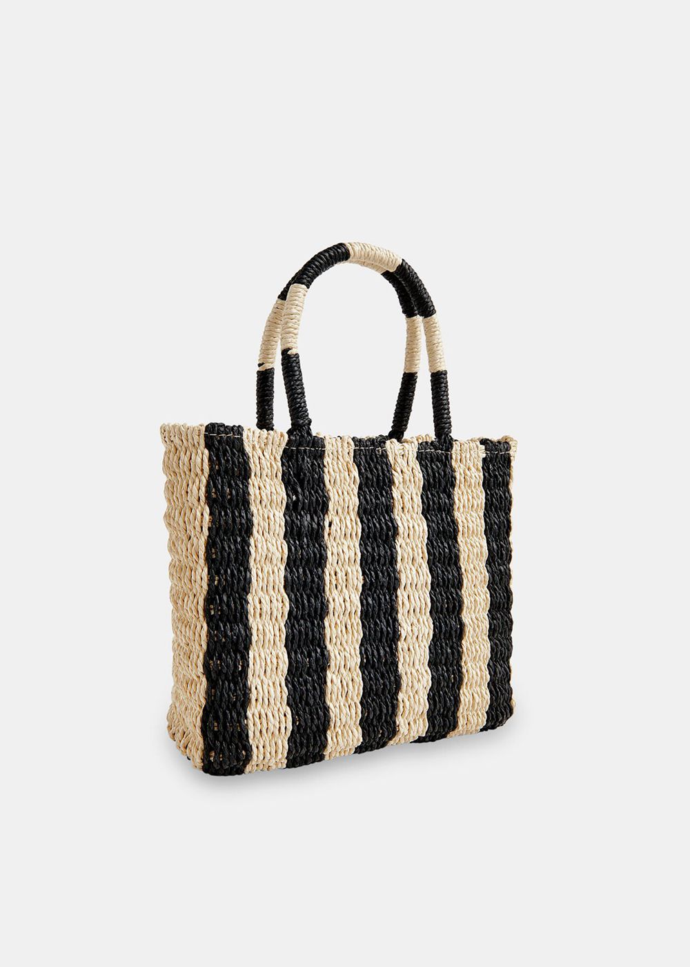 Whistles Tillie Striped Mini Tote Bags Neutral | US-06197WIKM