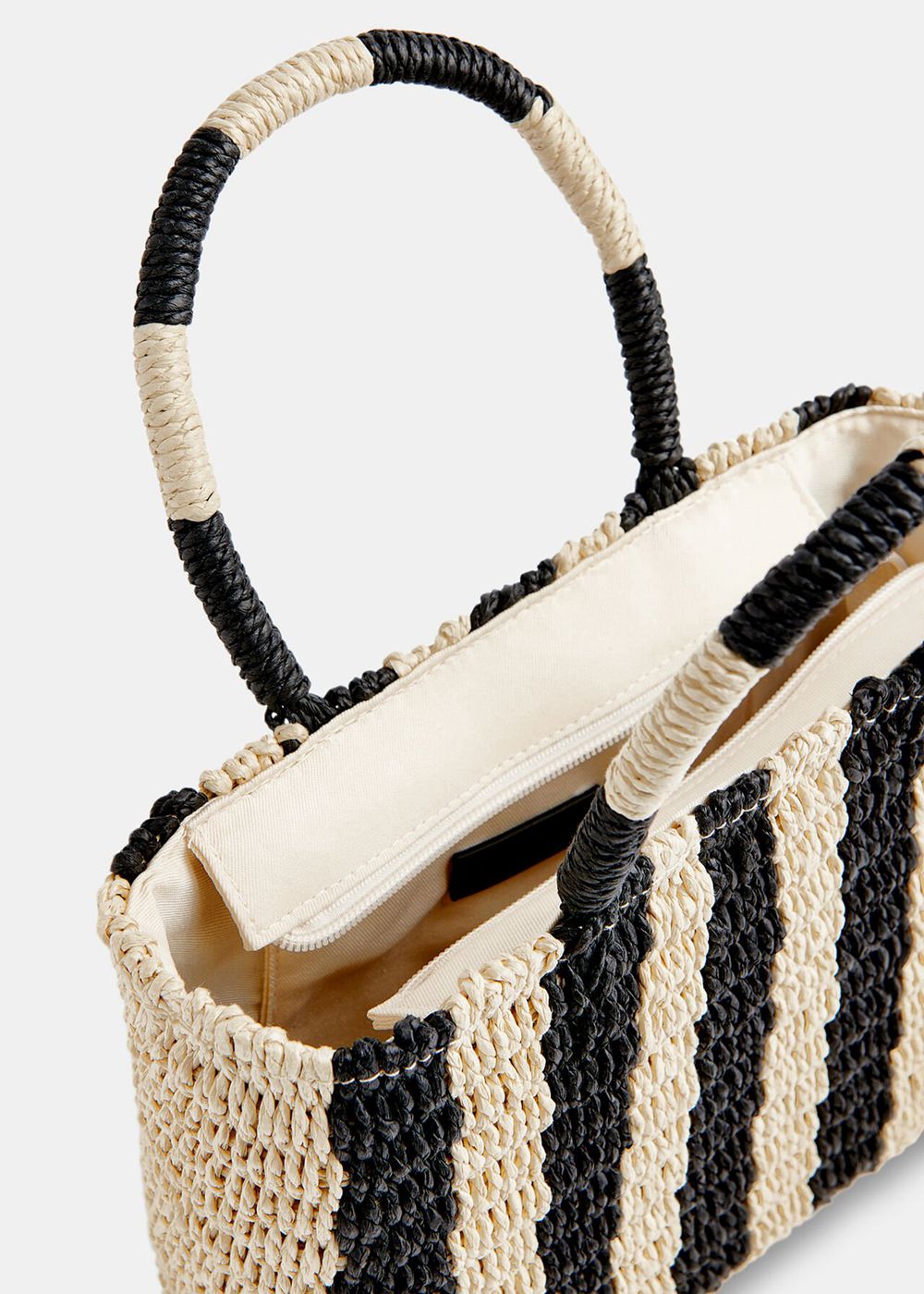 Whistles Tillie Striped Mini Tote Bags Neutral | US-06197WIKM