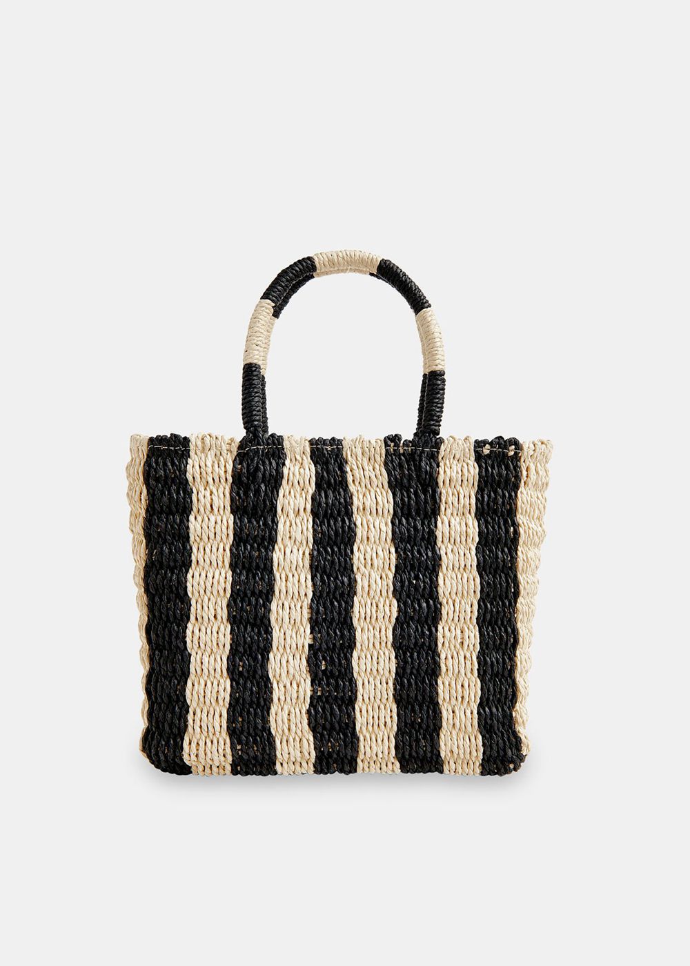 Whistles Tillie Striped Mini Tote Bags Neutral | US-06197WIKM