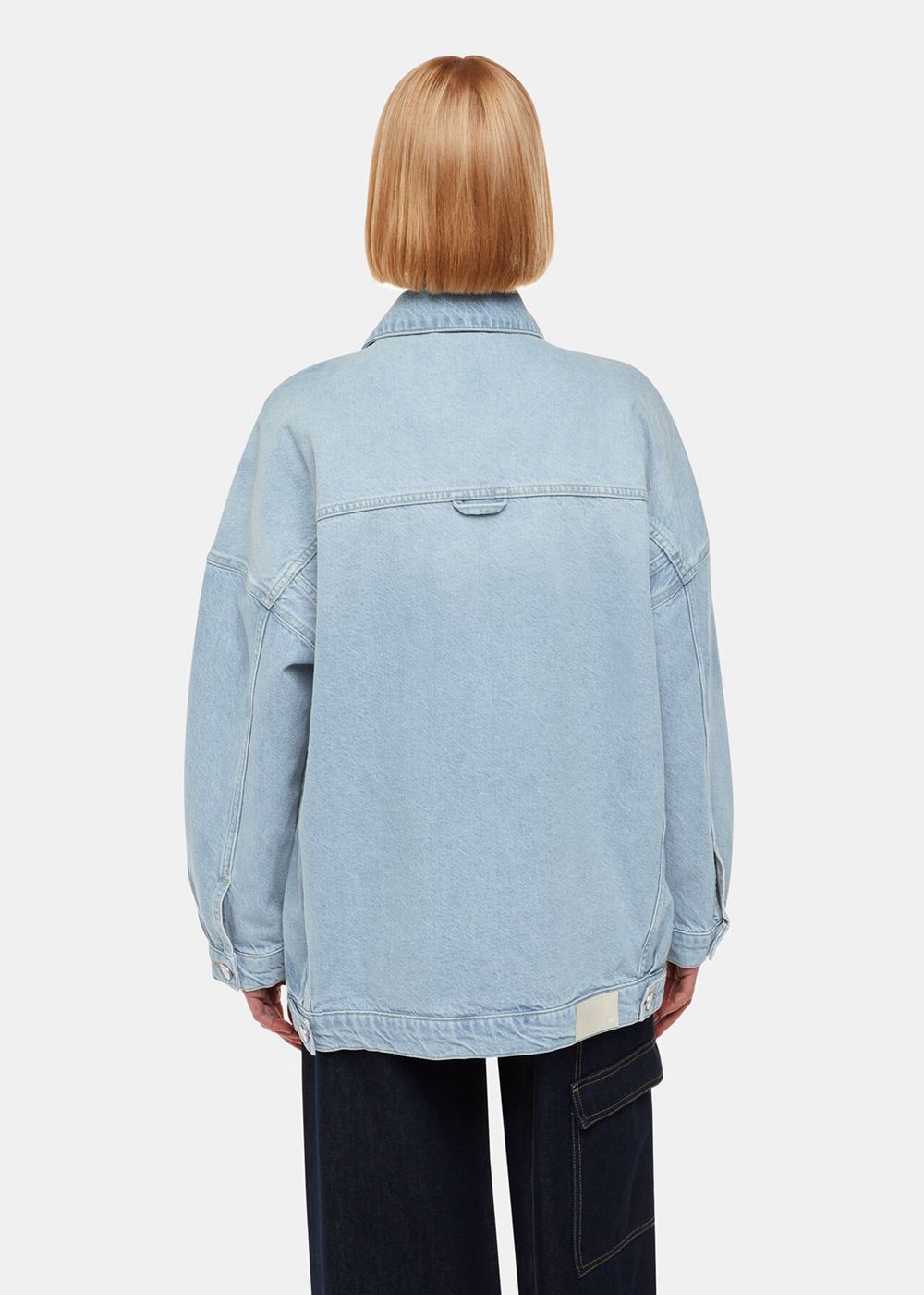 Whistles Tilly Oversized Denim Jacket Blue | US-37901RKTU