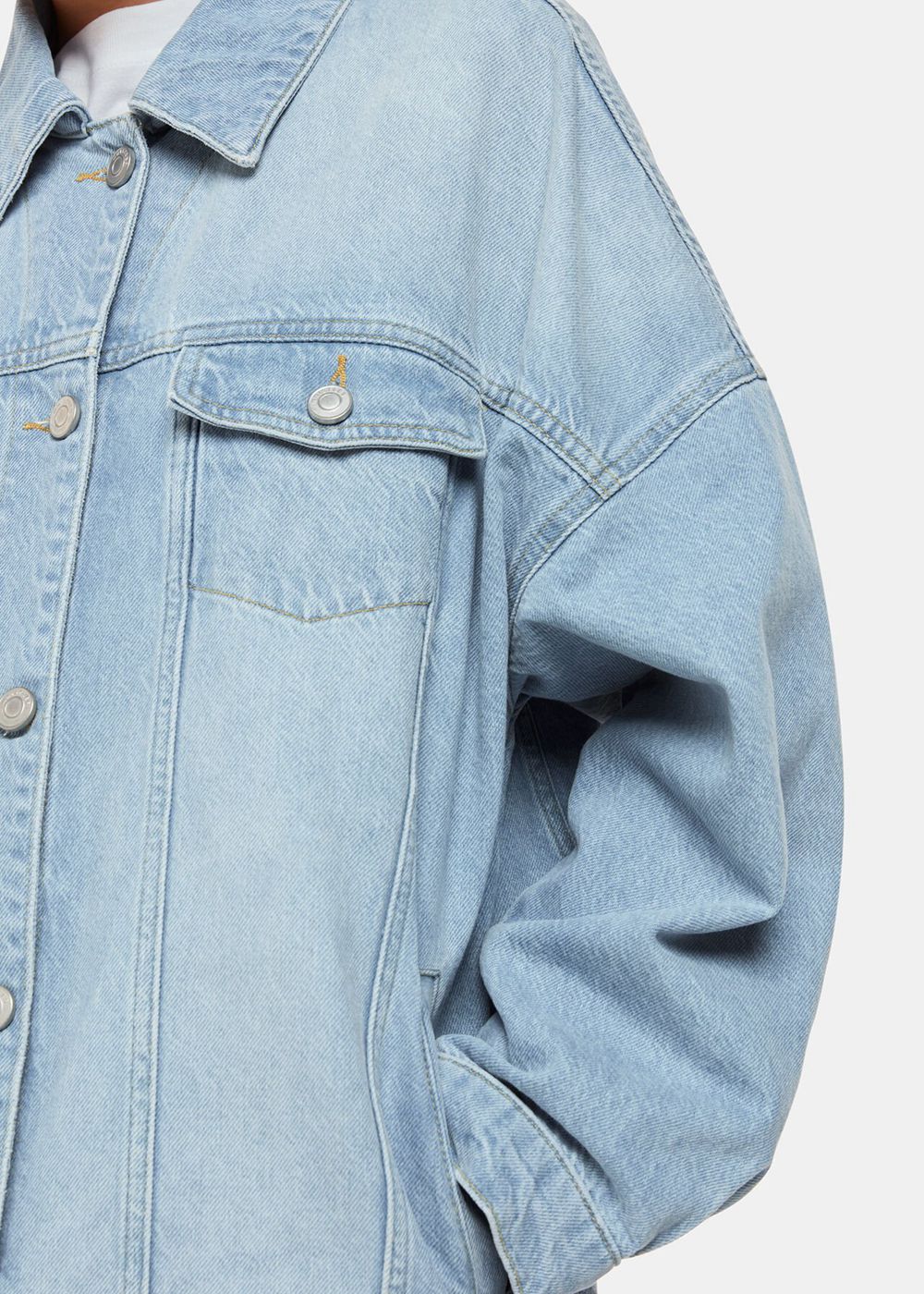 Whistles Tilly Oversized Denim Jacket Blue | US-37901RKTU