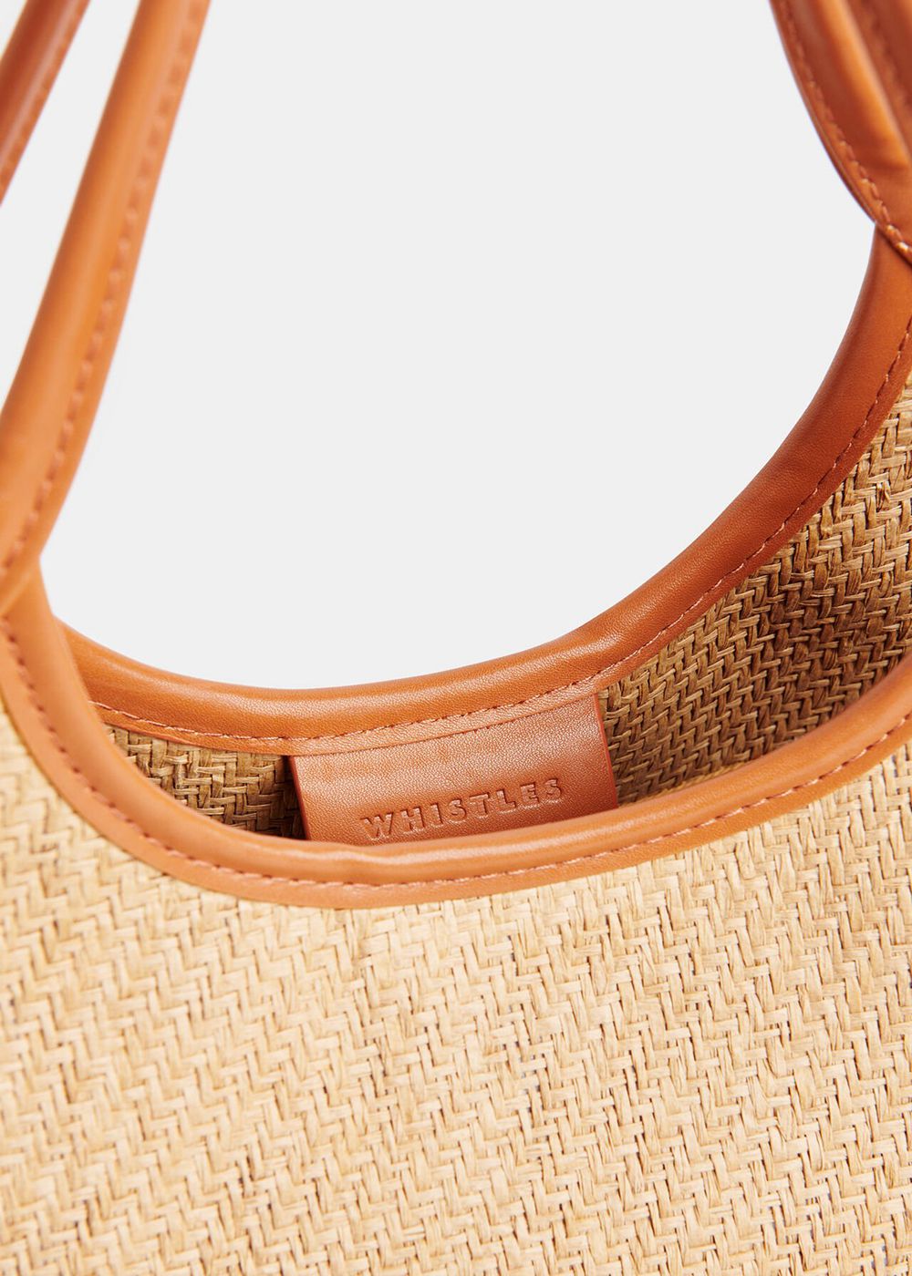 Whistles Toia Mini Straw Tote Bags Neutral | US-43021NJKR