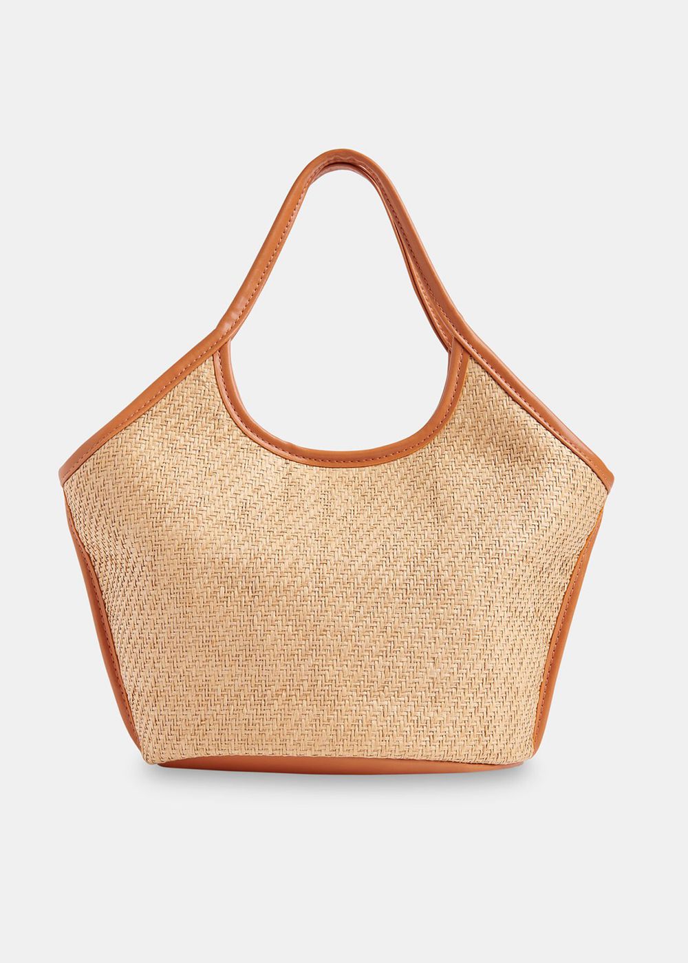 Whistles Toia Mini Straw Tote Bags Neutral | US-43021NJKR