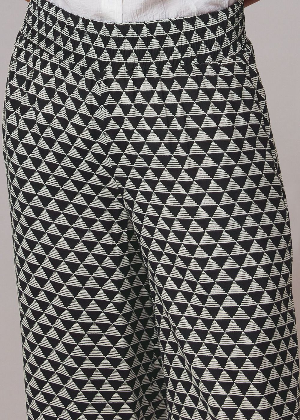 Whistles Triangle Checkerboard Pants Black / Multicolor | US-74658DESU