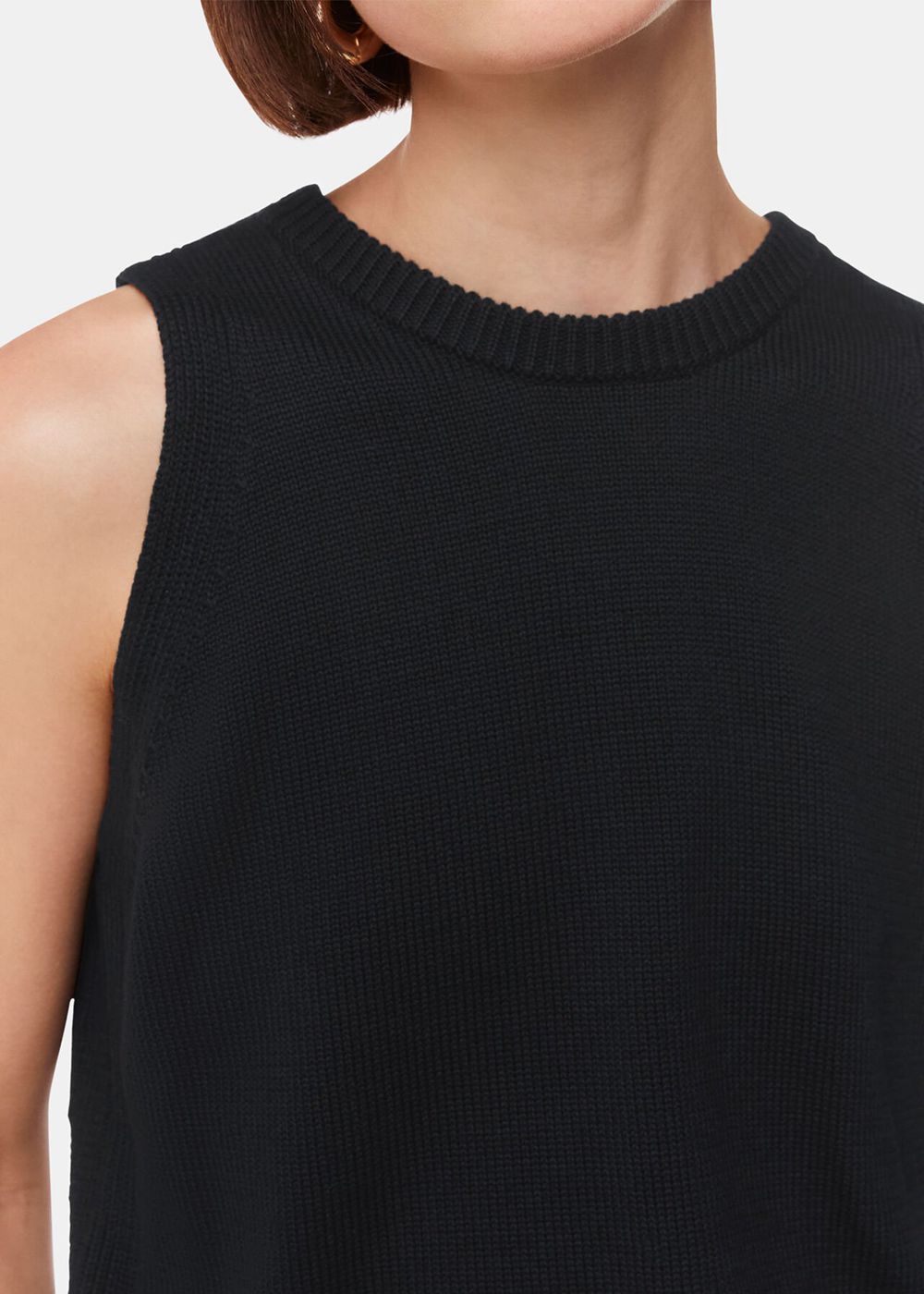 Whistles Twist Back Detail Knitwear Black | US-17940GSDX