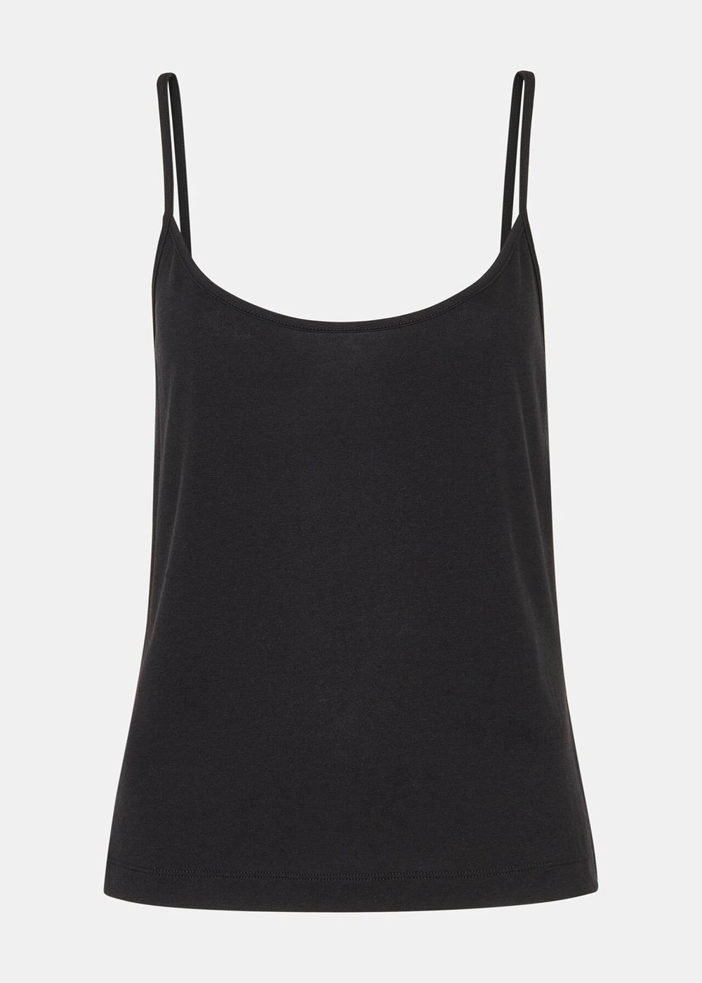 Whistles Ultimate Cami Top Black | US-59283GUQJ