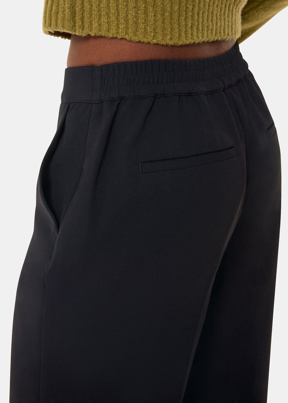 Whistles Ultimate Crepe Pants Black | US-87215ECAT