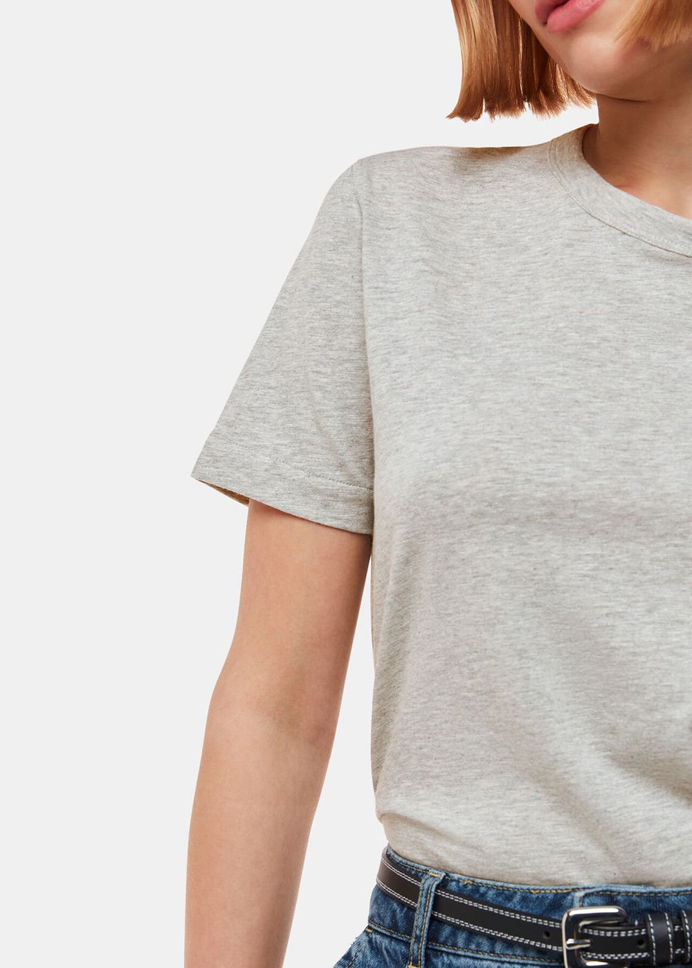 Whistles Ultimate Emily T-Shirt Grey | US-26597AQPL