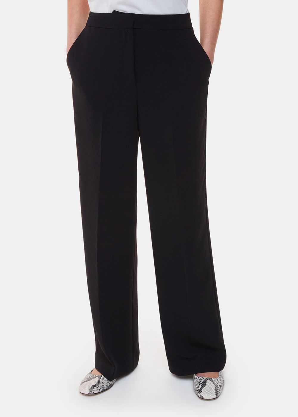 Whistles Ultimate Full Length Pants Black | US-45807ZYDF