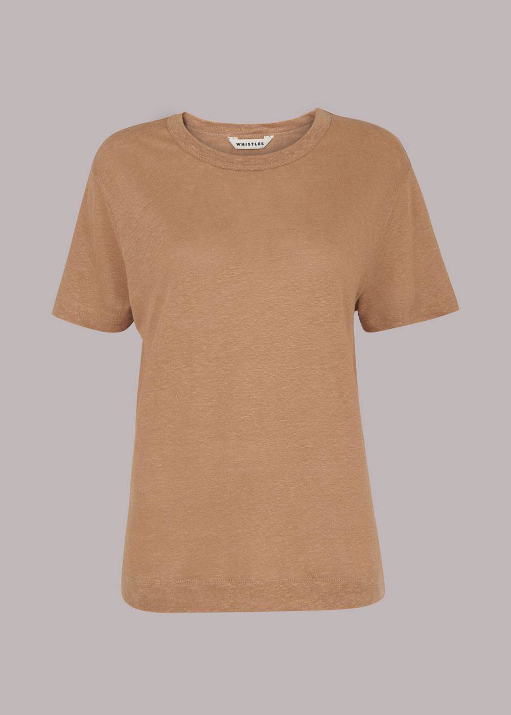 Whistles Ultimate Linen T-Shirt Neutral | US-47301WGIQ