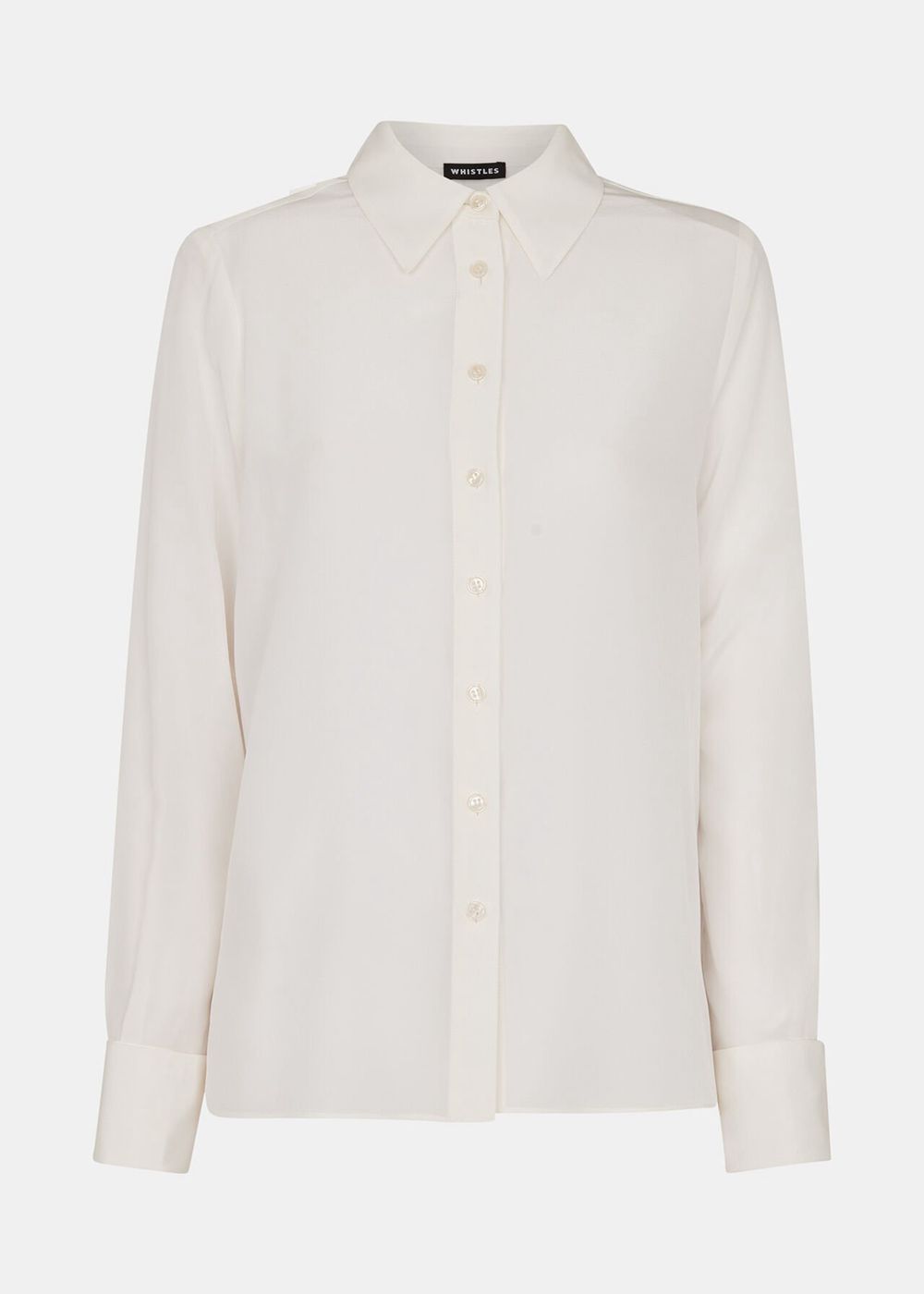 Whistles Ultimate Silk Shirts White | US-02678JYRB