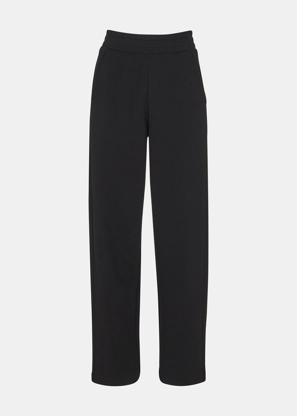 Whistles Ultimate Straight Leg Joggers Black | US-31876SKXB