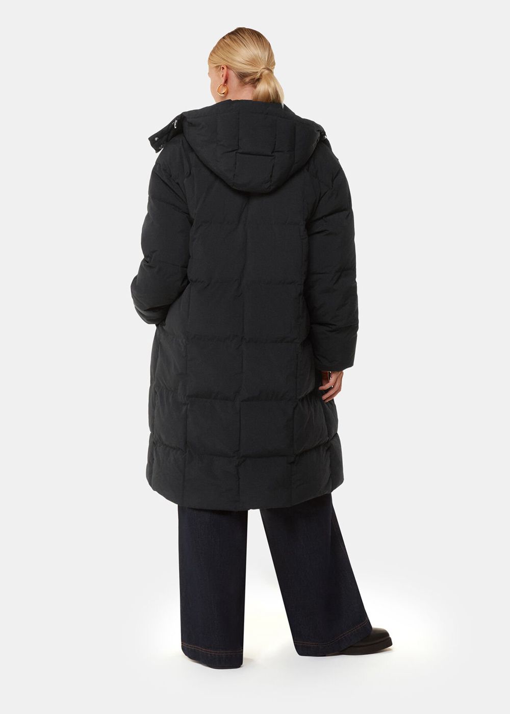 Whistles Una Puffa Coat Black | US-82147TYFX