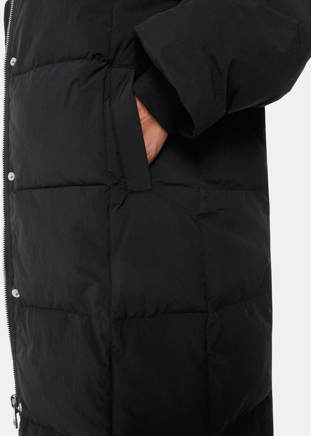 Whistles Una Puffa Coat Black | US-82147TYFX