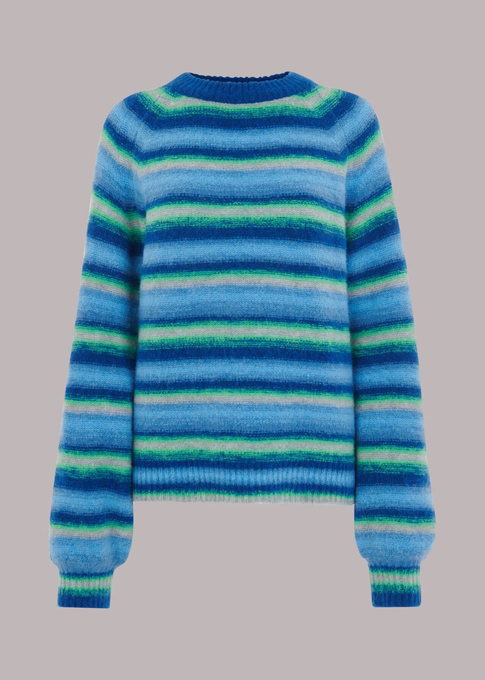 Whistles Variated Stripe Sweater Blue / Multicolor | US-46587WTPM