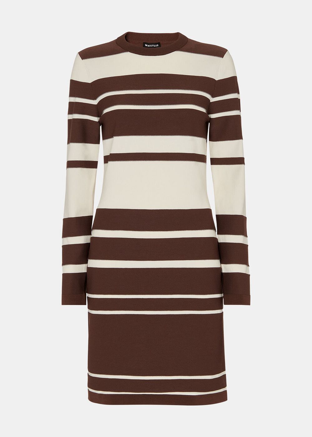 Whistles Variegated Stripe Knit Dress Brown / Multicolor | US-09683OZAC