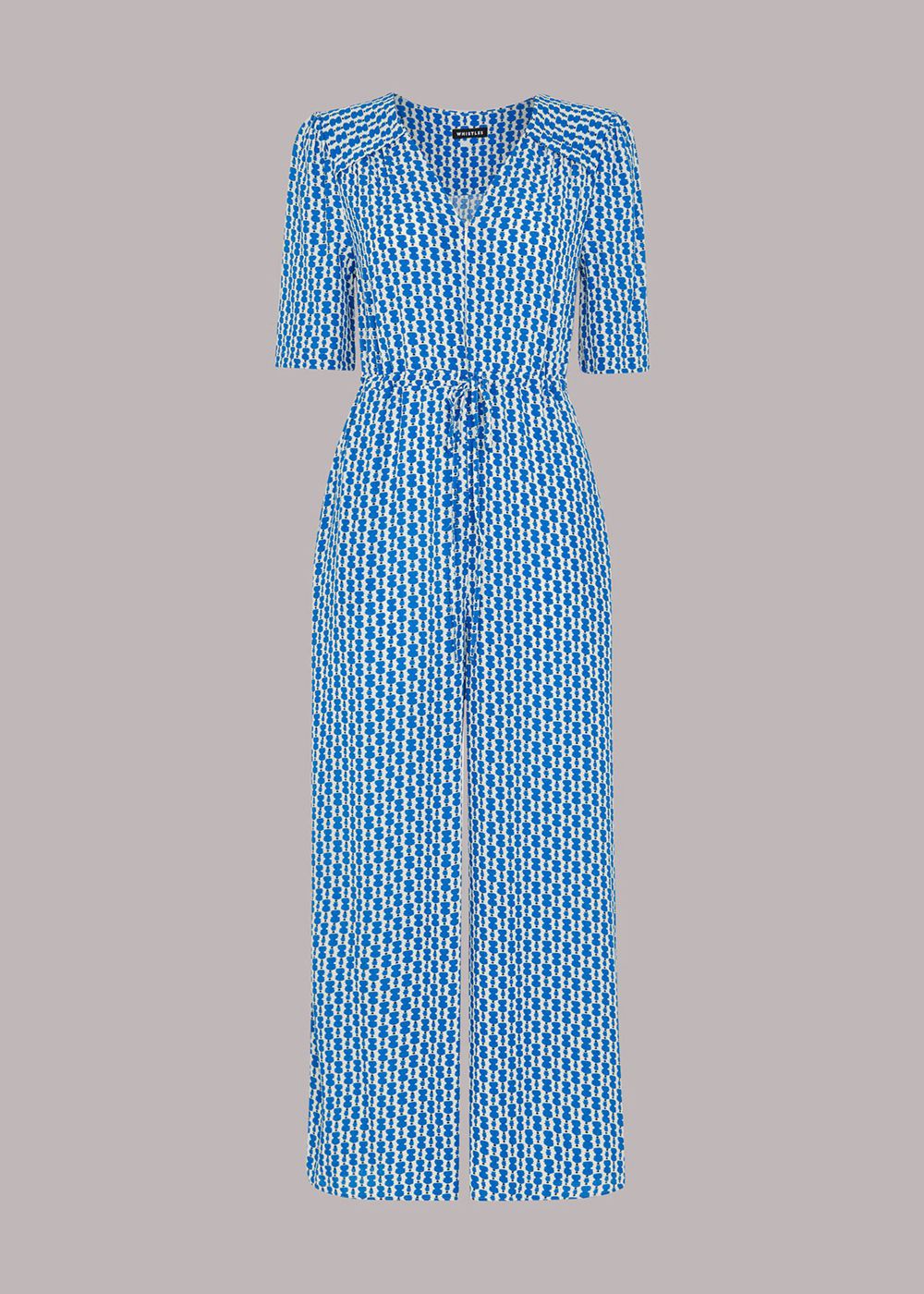 Whistles Vertical Stack Jumpsuit Blue / Multicolor | US-57086KNIV