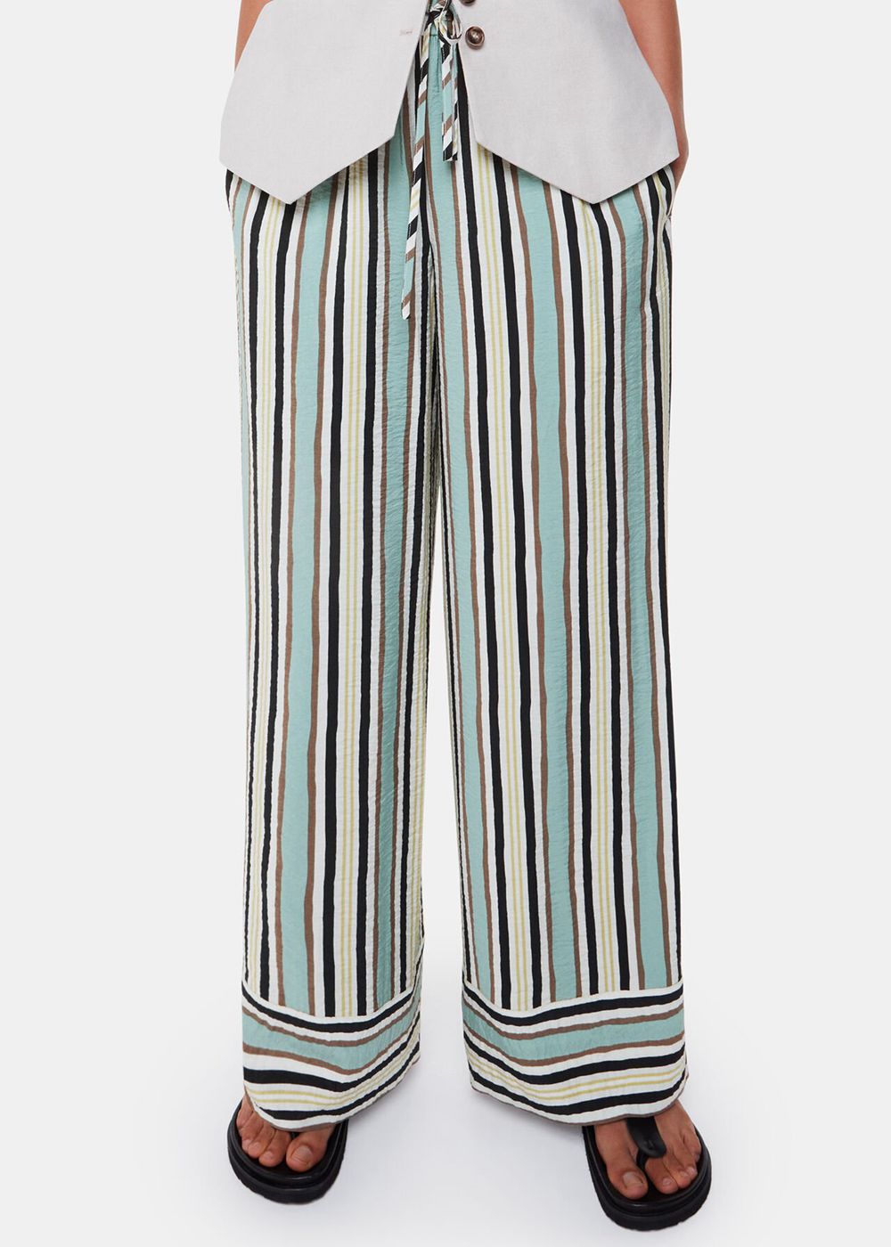 Whistles Vertical Stripe Nicola Pants Multicolor | US-01287SAHY