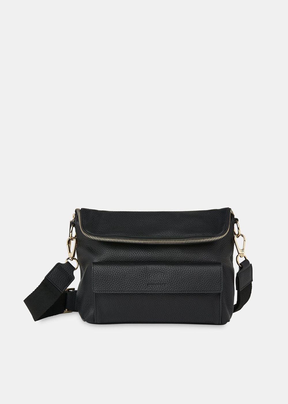 Whistles Vida Crossbody Bag Black | US-83405IVPS