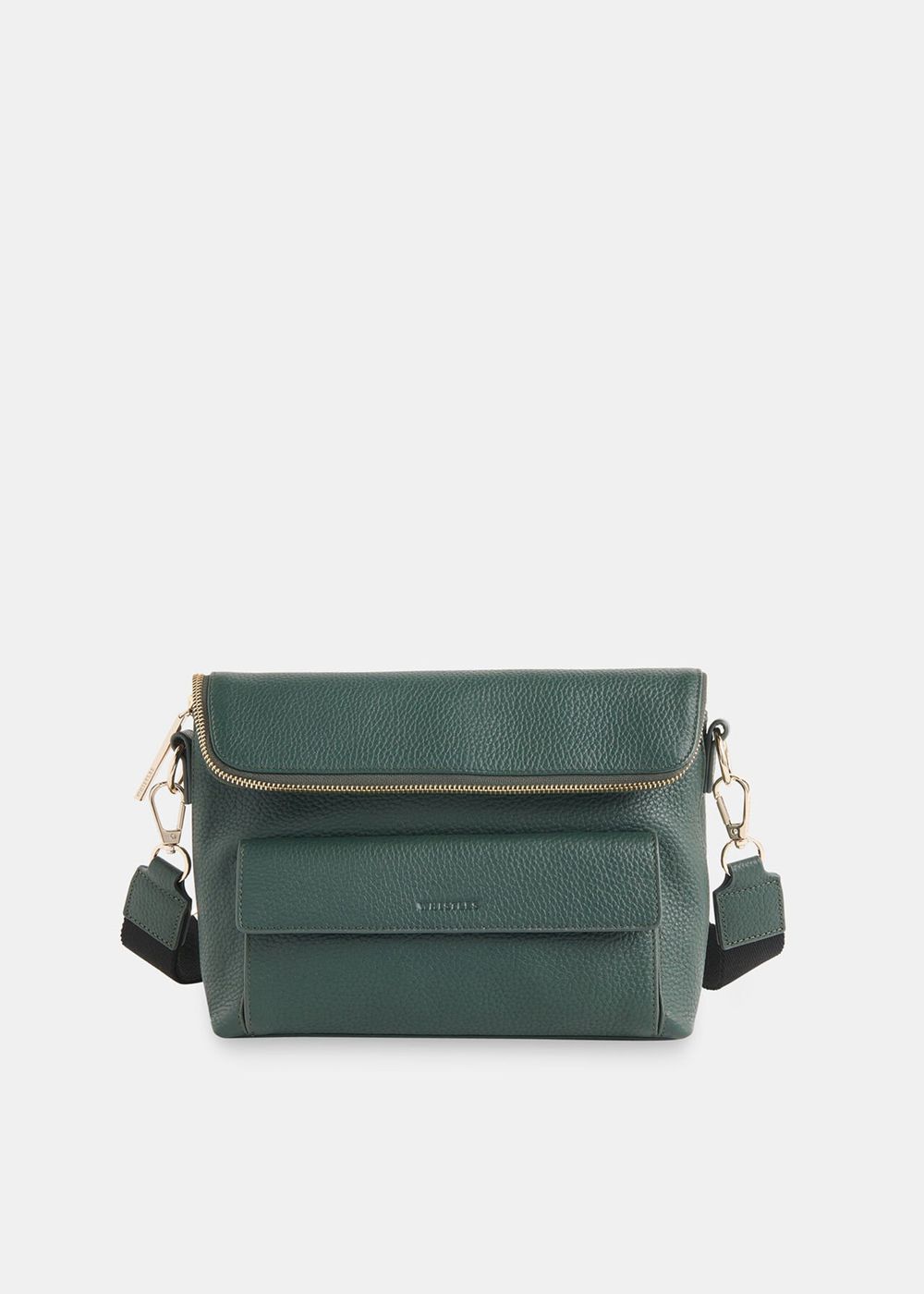 Whistles Vida Crossbody Bag Dark Green | US-40879QMGZ