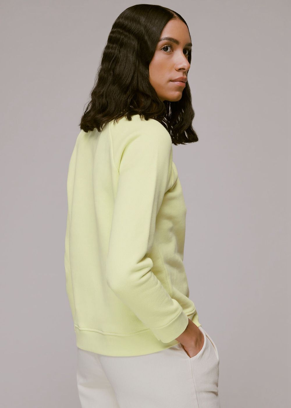 Whistles Voila Logo Sweatshirt Light Green | US-87945MFWP