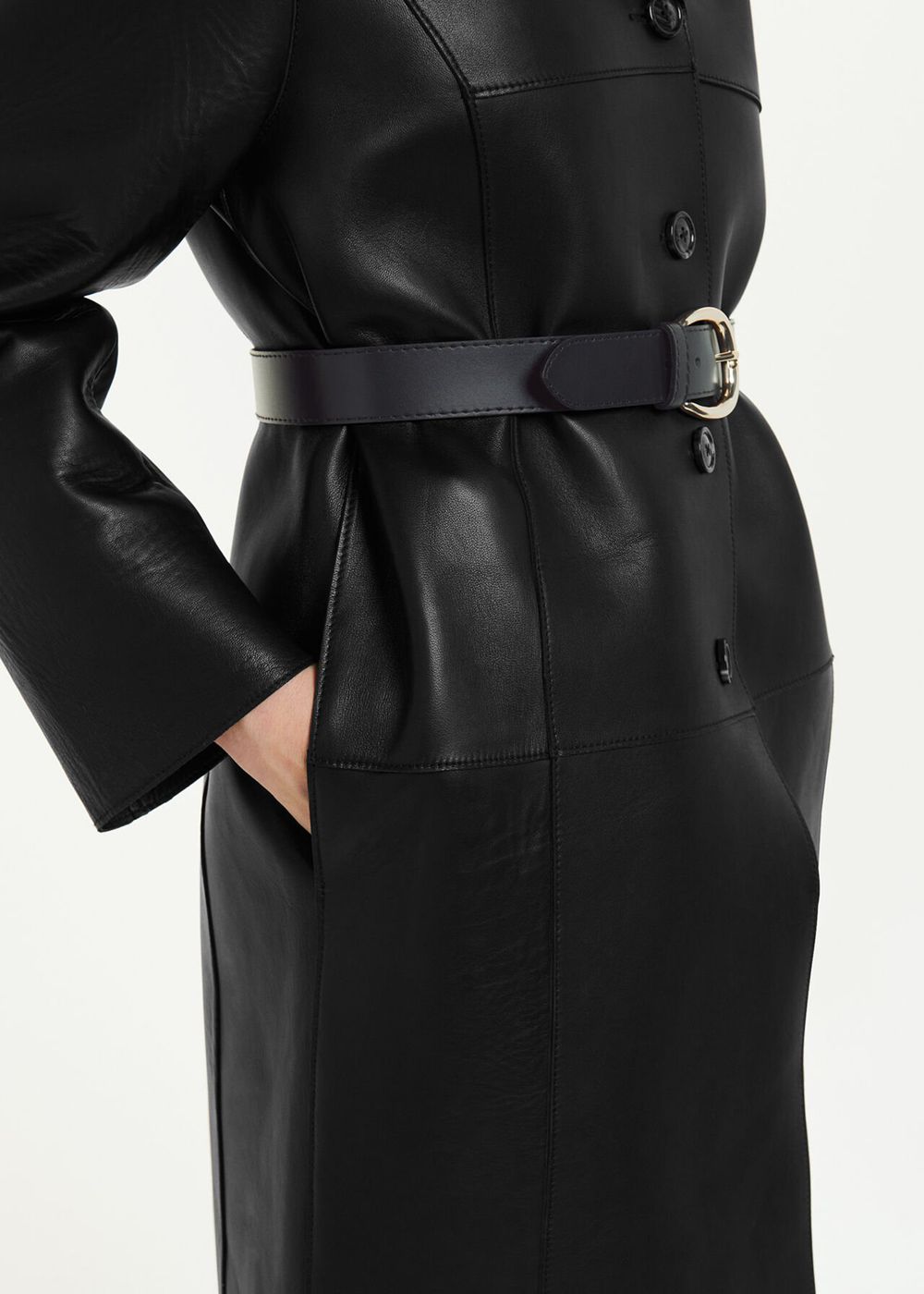 Whistles Wide Belt Black | US-78653BDHO