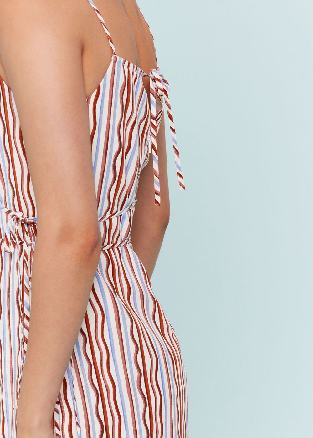 Whistles Wiggle Stripe Tie Detail Dress Multicolor | US-41386CWBR