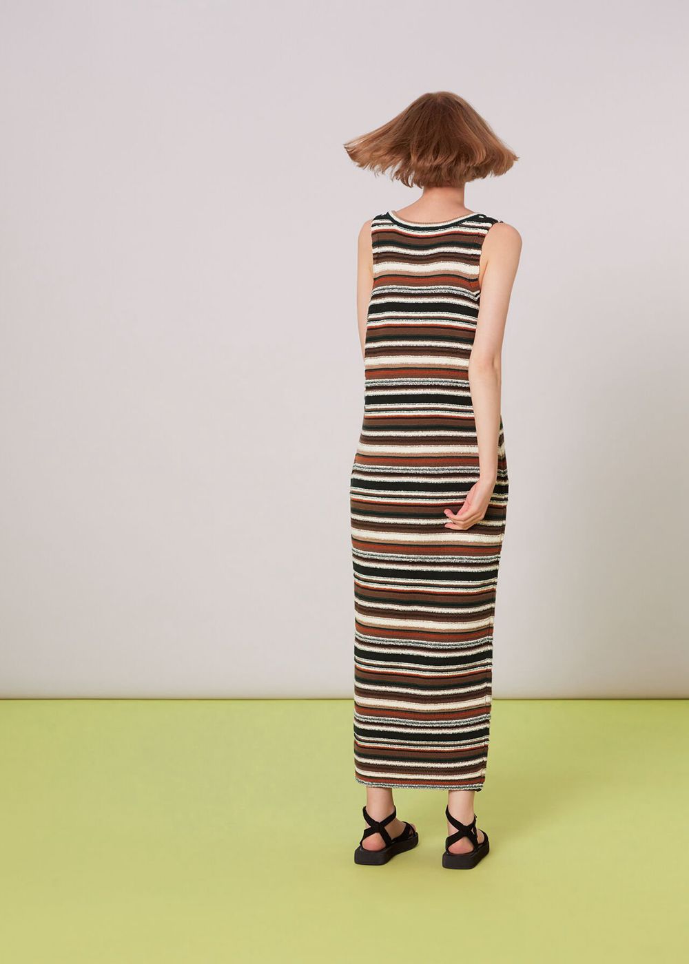 Whistles Willow Striped Knitted Dress Multicolor | US-25983JLVC