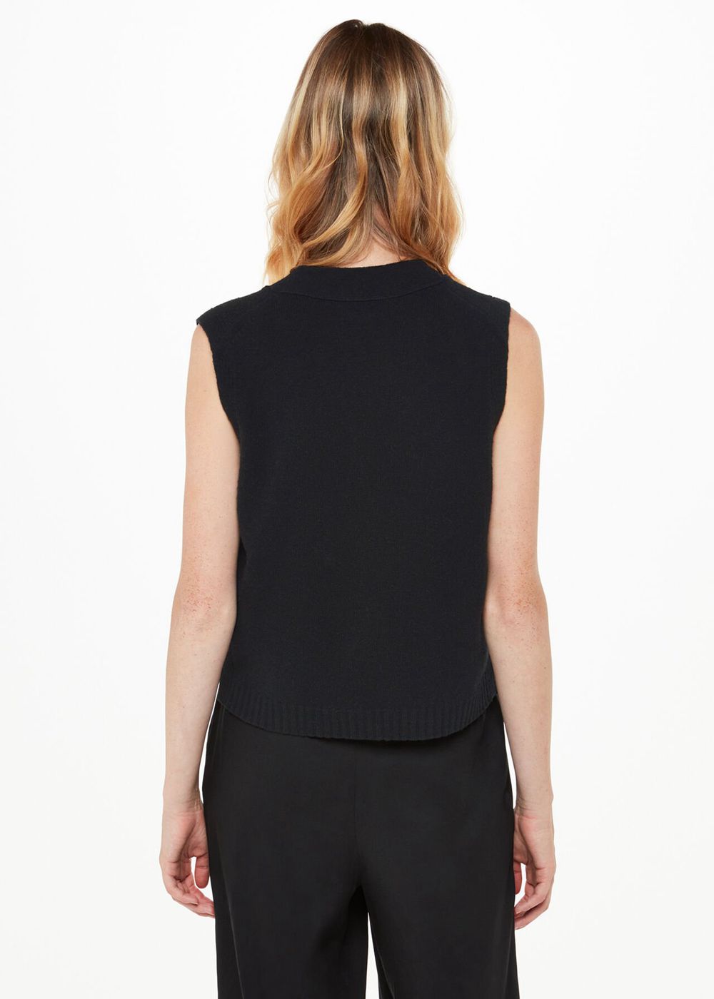 Whistles Wool Button Through Knitwear Black | US-85942USOL