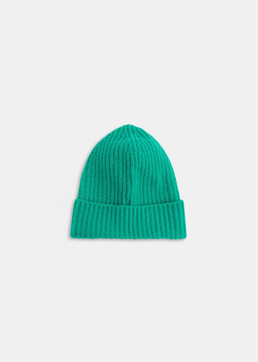 Whistles Wool Mix Rib Beanie Green | US-96410GILZ