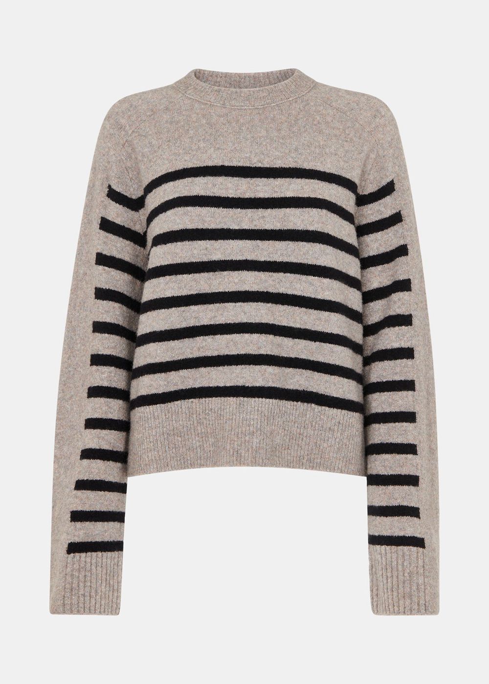 Whistles Wool Mix Stripe Contrast Knitwear Multicolor | US-20453WFOJ