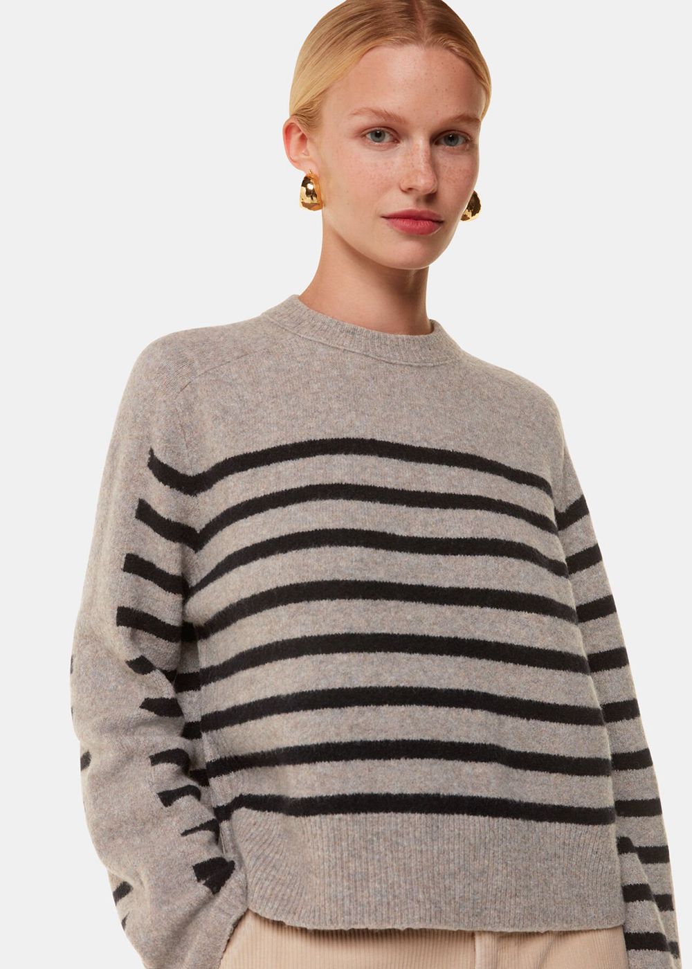 Whistles Wool Mix Stripe Contrast Knitwear Multicolor | US-20453WFOJ