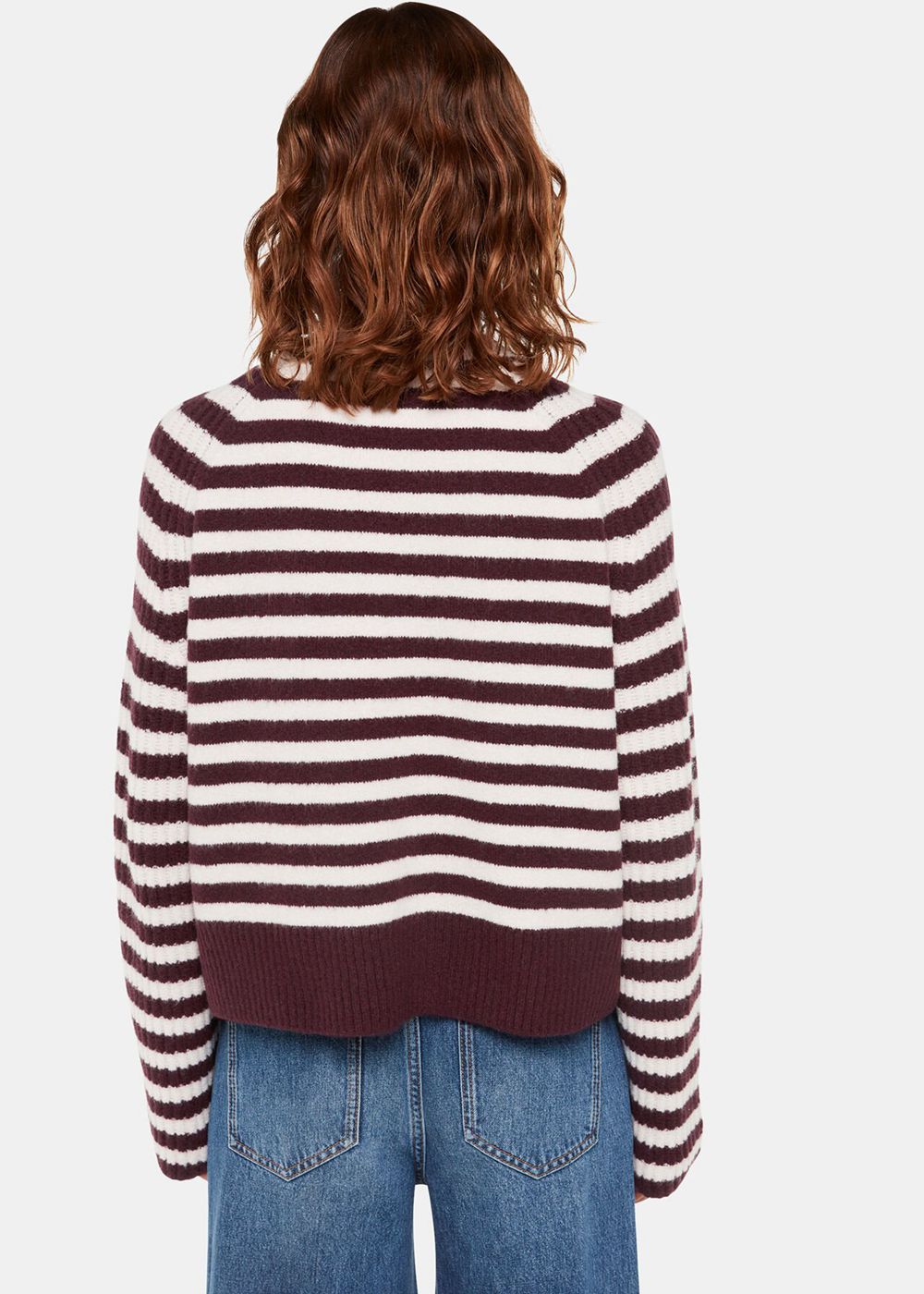 Whistles Wool Mix Stripe Crew Knitwear Multicolor | US-34021TLHF