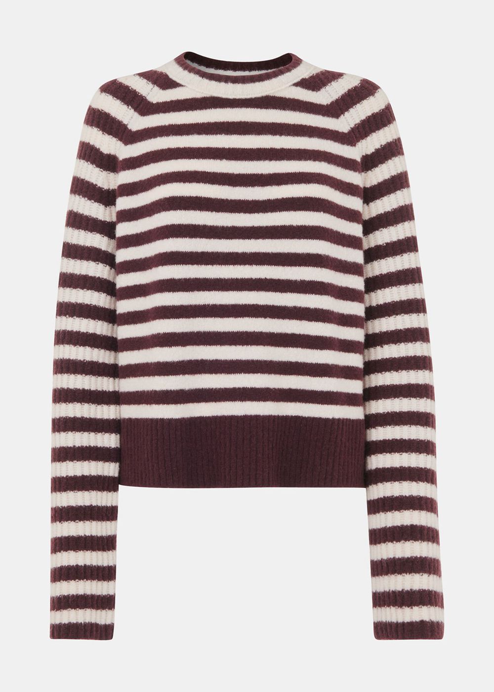 Whistles Wool Mix Stripe Crew Knitwear Multicolor | US-34021TLHF