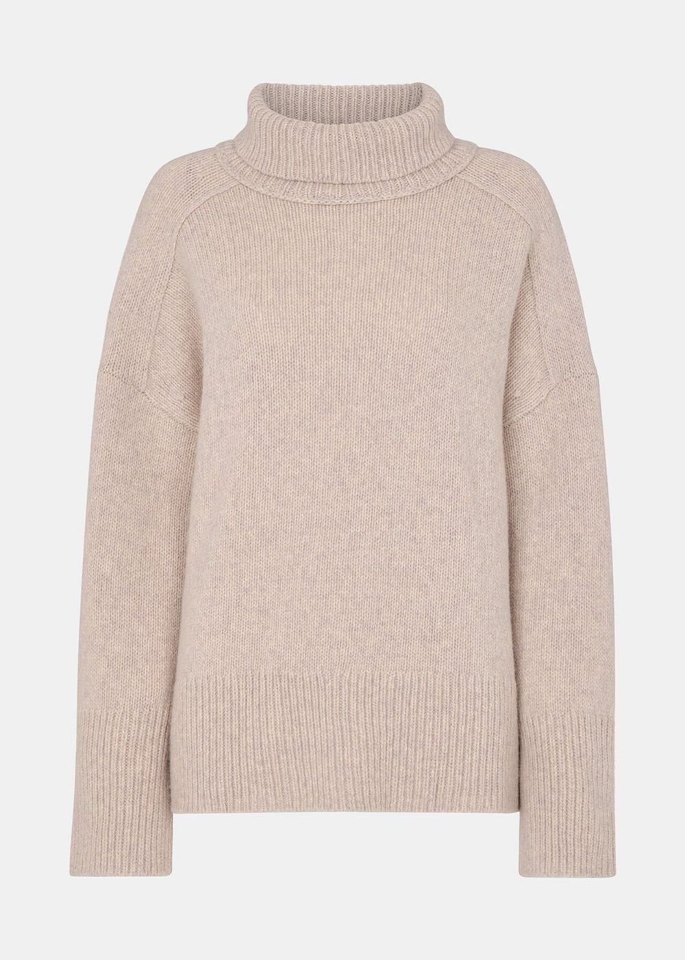 Whistles Wool Roll Neck Knitwear White | US-38749ZSHR