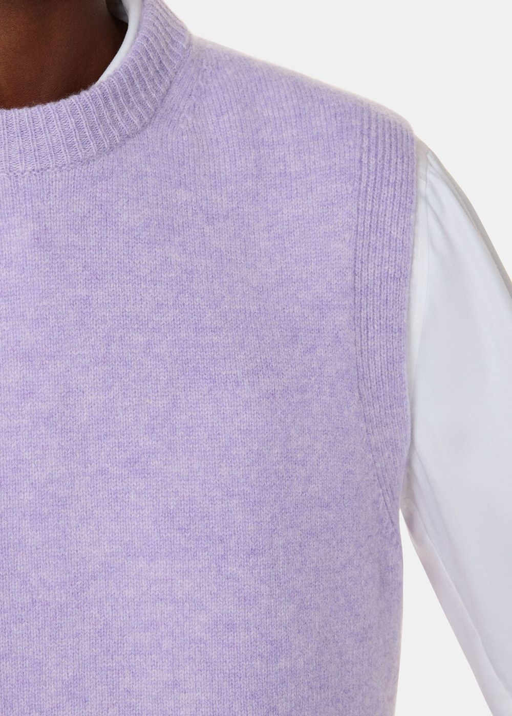 Whistles Wool Sleeveless Knitwear Purple | US-09512RBEW