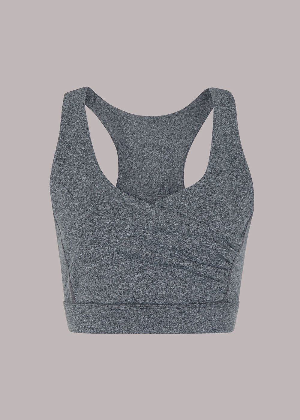 Whistles Wrap Sports Top Grey | US-39087YXAQ