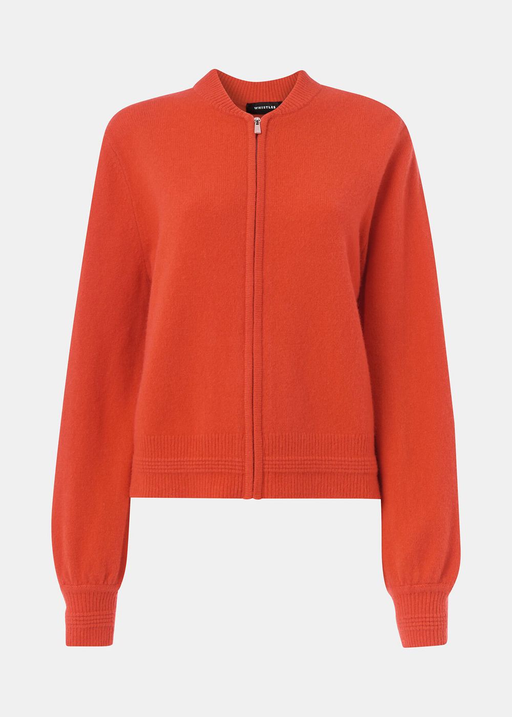 Whistles Zip Front Bomber Sweater Red | US-86951QEVW